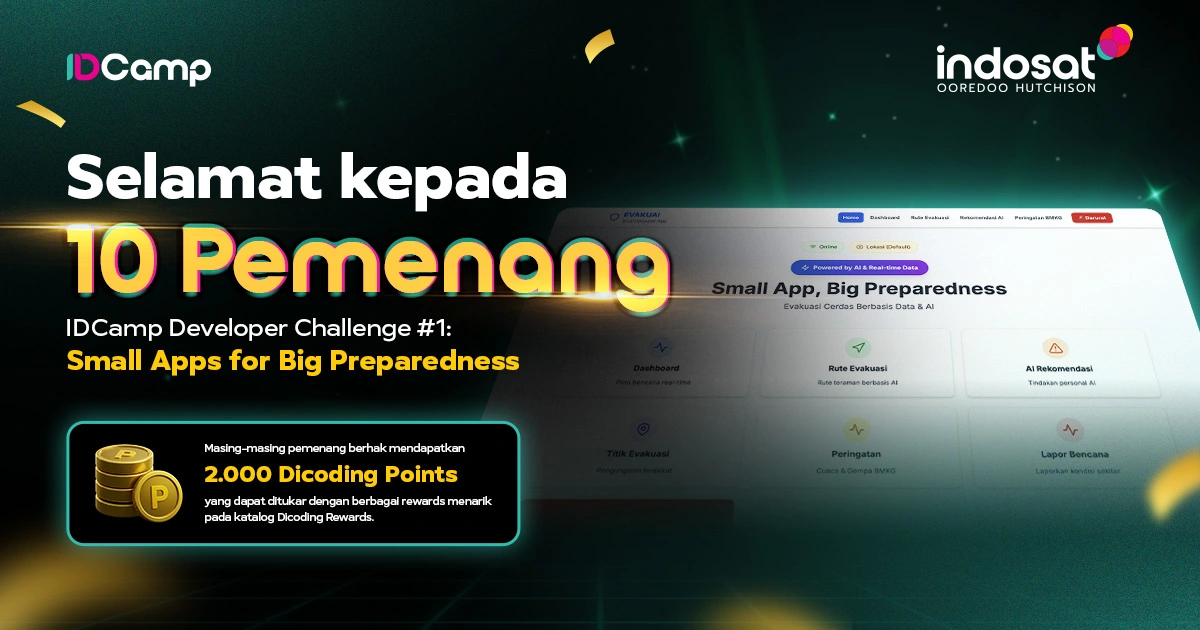 Winner — IDCamp 2025 Developer Challenge #1